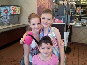 3 of our Dancers getting lunch at McDonald's!
